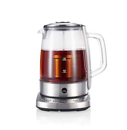 Théière électrique Wilfa CHA 1,25 litre temperature adjustable filtre inclusargenté